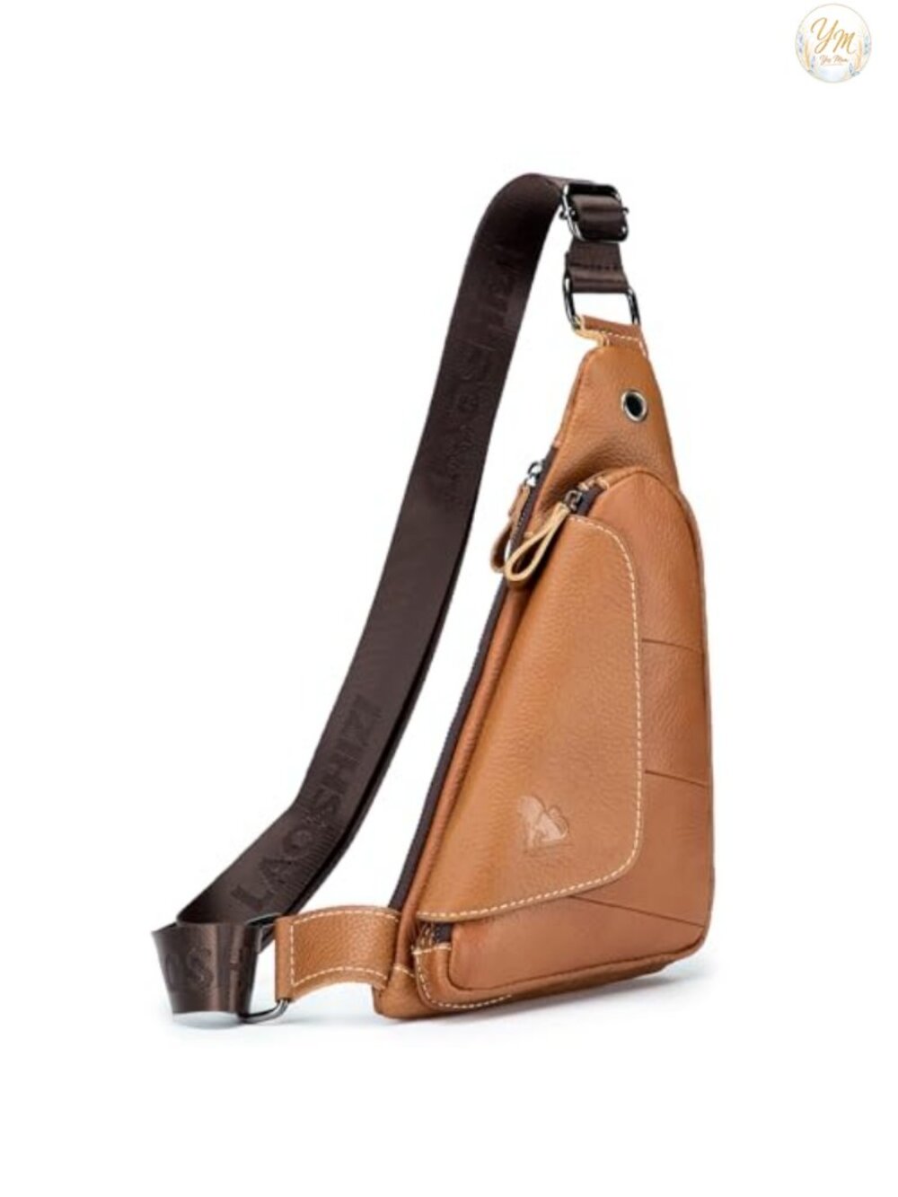 Genuine Leather Sling Bag Crossbody Shoulder Backpack Unisex Casual Daypack